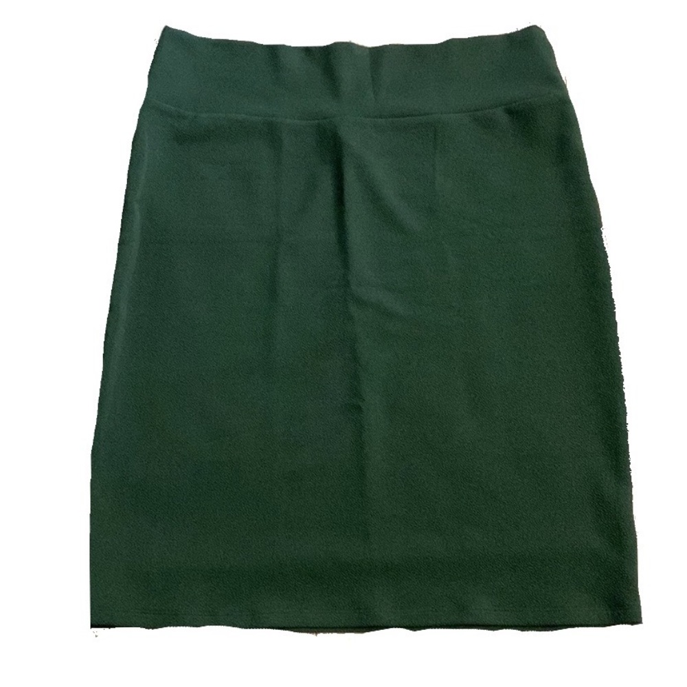 NWOT 2XL Forest Green LuLaRoe Cassie Stretch Pencil Skirt Vintage Retro